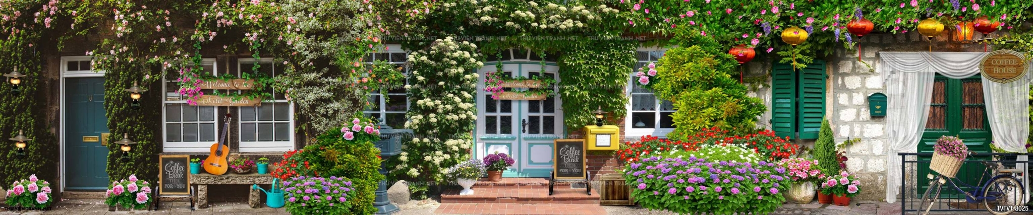 tranh quán cafe, Trà sữa Vintage