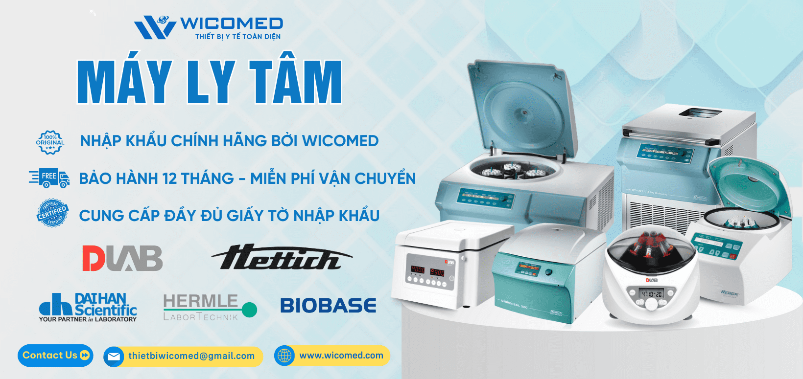 Máy Ly Tâm Có Sẵn - Giá Tốt Tại Wicomed