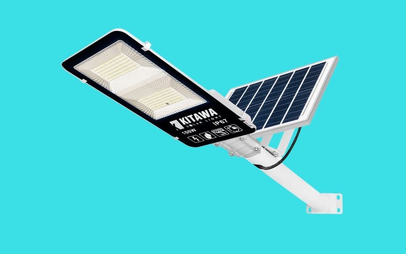 Đèn Đường Năng Lượng Mặt Trời 100W 2 Khoang KITAWA - BC1100