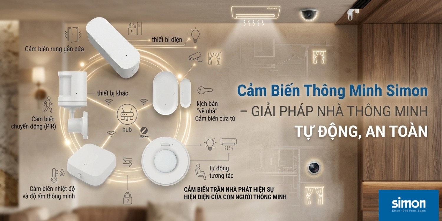 Cảm Biến Thông Minh Simon – Giải Pháp Nhà Thông Minh Tự Động, An Toàn