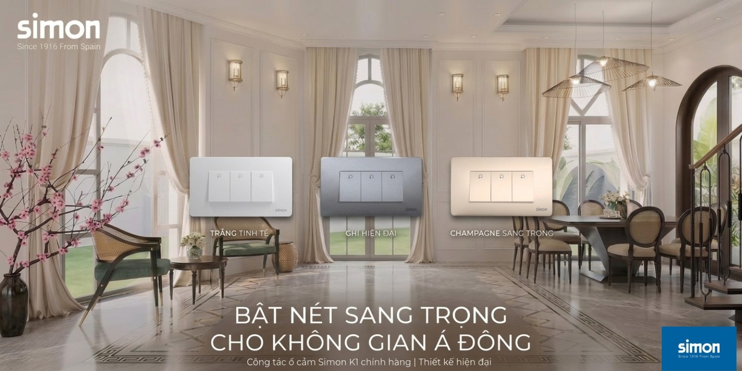 Simon K1 - Công Tắc Ổ Cắm Chữ Nhật Cao Cấp