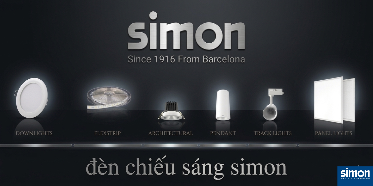Đèn Chiếu Sáng Simon – Giải Pháp Ánh Sáng Hiện Đại Cho Không Gian Sống
