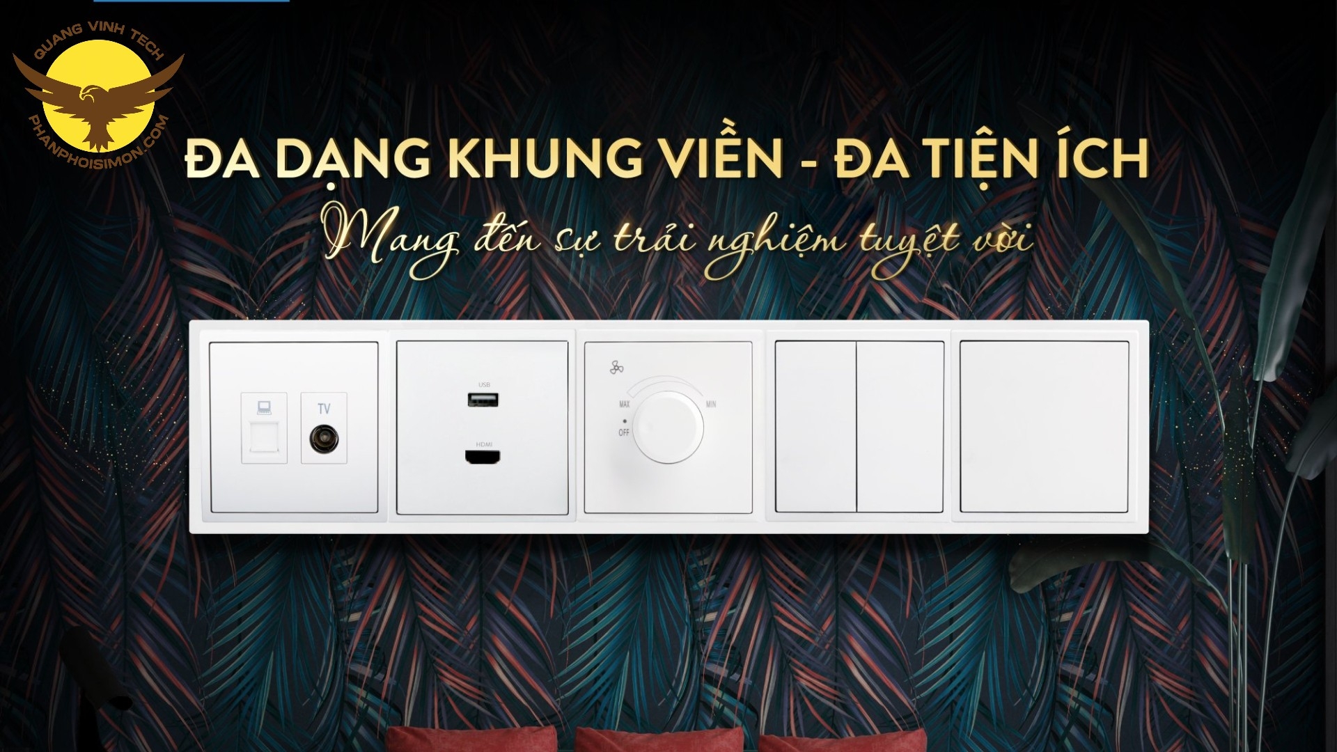 Khung viền Simon series i7