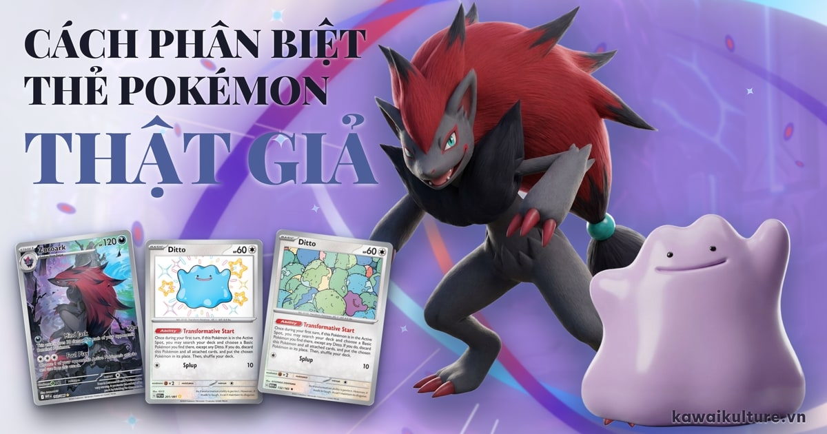 Cách phân biệt thẻ Pokémon thật giả