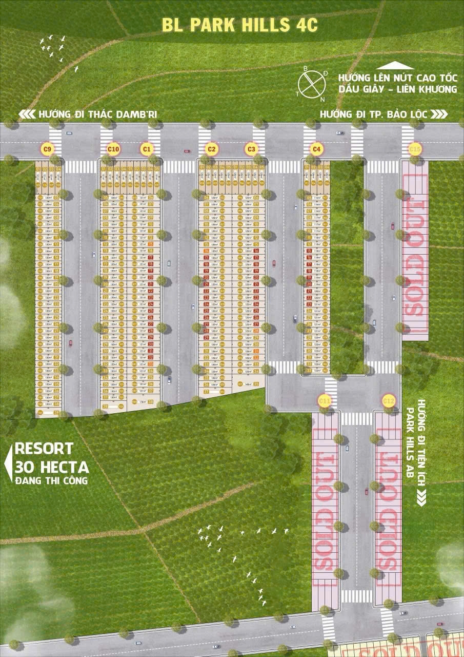Khu Dân Cư Park Hill 4C - Đất nền đầu tư giá đất vườn