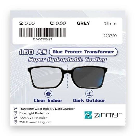 ZINMY 1.60 AS Blue Protect Transformer, ảnh 1