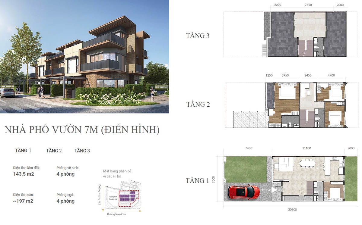 Nhà phố Izumi City, Biệt thự Izumi City & Căn hộ Izumi City