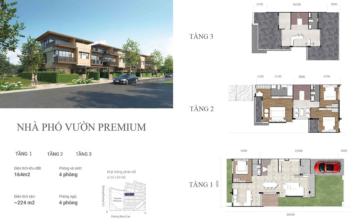 Nhà phố Izumi City, Biệt thự Izumi City & Căn hộ Izumi City