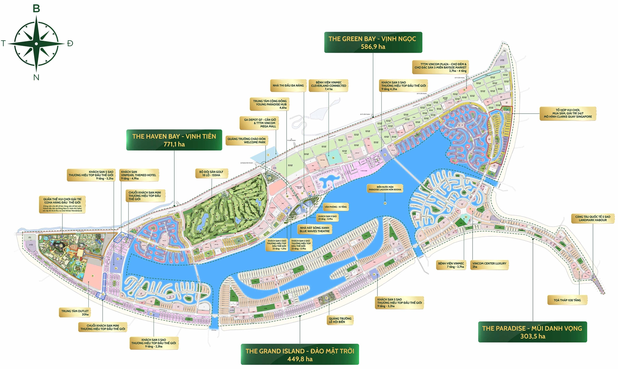 Vị trí Cần Giờ Paradise