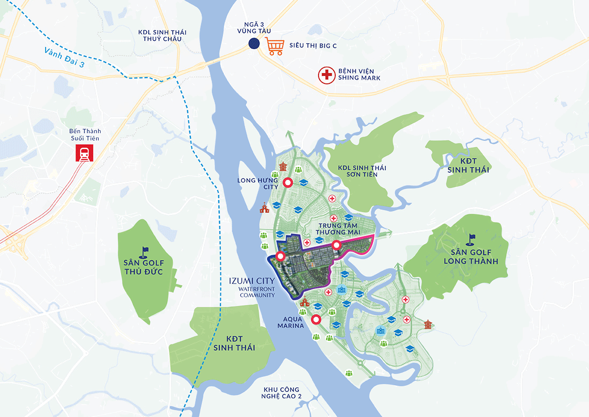 Vị trí Izumi City