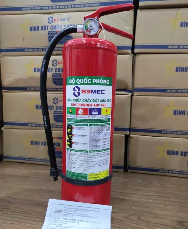 Bình chữa cháy Bột ABC 4kg BQP