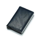 Ví da Mini đựng thẻ ATM, Name Card tiện dụng AV050 (Case kim loại, có nút ấn tự động đẩy thẻ ra)