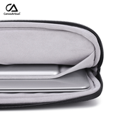 Combo Túi Da chống sốc đựng Laptop/ iPad/ Macbook cao cấp Canvas Artisan AV046 (14inch ,2 Ngăn, tặng kèm túi đựng phụ kiện )