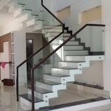 Tay vịn cầu thang gỗ, inox