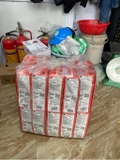 giấy rút treo tường màu cam