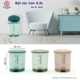BẬT RÁC TRÒN 8.5L 8022