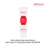 Kem Chống Nắng Nâng Tông Cell Fusion C Toning Sunscreen 100 Spf50+ Pa++++ (50ml)