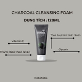 Sữa Rửa Mặt Hebeheba Real Charcoal 120ml