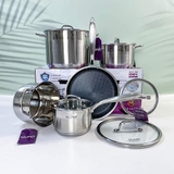 Bộ Nồi Chảo Inox Cao Cấp Gume GMP PS-2201 Hàn Quốc (5 món)