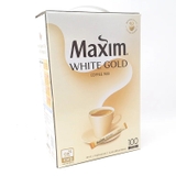 Cà Phê Hòa Tan Hàn Quốc Maxim White Gold (hộp 12g* 100 gói)