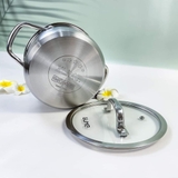Bộ Nồi Chảo Inox Cao Cấp Gume GMP PS-2201 Hàn Quốc (5 món)