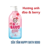 Sữa tắm Happy Bath Be Happy with Berry & Cherry Blossom (900g)