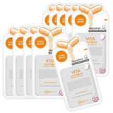 Mặt Nạ Mediheal VITA Lightbeam Essential Mask EX Màu Cam