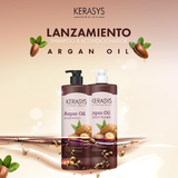 Dầu xả Kerasys Argan Oil Hàn Quốc 1L - Phục hồi tóc hư tổn, chẻ ngọn, giảm gãy rụng