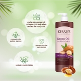 Dầu xả Kerasys Argan Oil Hàn Quốc 1L - Phục hồi tóc hư tổn, chẻ ngọn, giảm gãy rụng