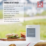 Quạt điều hóa mini hơi nước Mini QuQu màu xanh