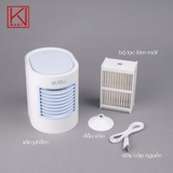 Quạt điều hóa mini hơi nước Mini QuQu màu xanh