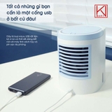 Quạt điều hóa mini hơi nước Mini QuQu màu xanh