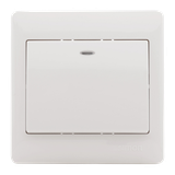 Công tắc một nút nhấn thường mở vuông có đèn LED Simon Series 50 51013BF