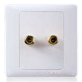 Bộ ổ cắm loa đơn sử dụng trong hệ thống âm thanh Simon Series 50 55401