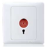 Công tắc khẩn cấp vuông, sử dụng với hệ thống chuông báo, trở lại bình thường bằng chìa khóa Simon Series 50 55901