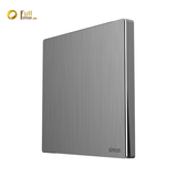 Bộ công tắc đơn 2 chiều mặt vuông tràn viền mặt kim loại Simon M7 661012M-2B