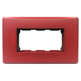 Khung mặt ổ điện cỡ XL, M, S, L chữ nhật màu đỏ Simon Series 51A H118-17