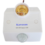 Đui đèn cảm ứng hồng ngoại chuyển động có điều chỉnh thời gian sáng và độ sáng Kawa SS682