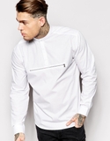 Áo nỉ nam màu trắng Asos