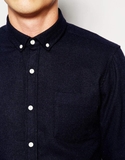 Áo sơ mi bò tím than  Asos