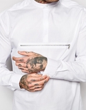 Áo nỉ nam màu trắng Asos
