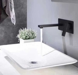 Vòi âm tường hình vuông, màu đen VAT0480
