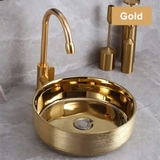 CHẬU GỐM MẠ VÀNG CLM3636