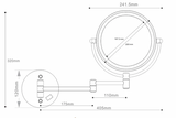 GƯƠNG PHÓNG ĐẠI TREO TƯỜNG (ĐÈN LED) - SLD256 CLEANMAX