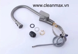 Vòi bếp dây rút, có đông hồ báo nhiệt độ VB-3201CR CLEANMAX