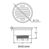 GA THOÁT SÀN MẶT TRÒN 113-1 CLEANMAX