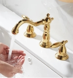 Vòi lavabo 3 lỗ kiểu tân cổ điển CLEANMAX - CA5057D (màu croom)