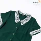 B2215 BỘ PHỐI REN TRẮNG CỔ SEN