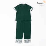 B2215 BỘ PHỐI REN TRẮNG CỔ SEN