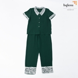 B2215 BỘ PHỐI REN TRẮNG CỔ SEN
